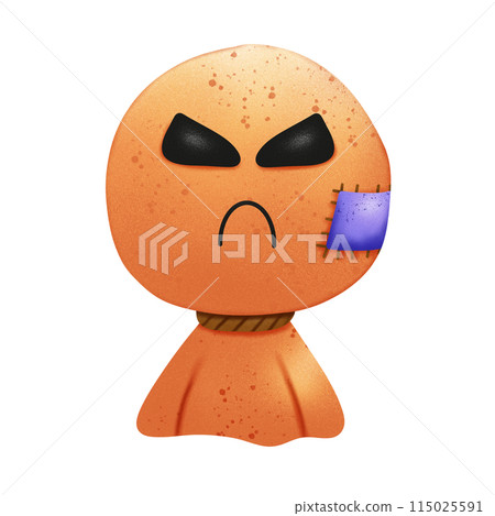 Cute Black magic doll in Halloween 115025591