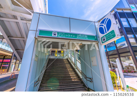 日本橫濱城市景觀 橫濱市營地鐵綠線川及町站等景觀 115026538