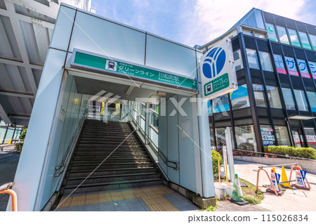 日本橫濱城市景觀 橫濱市營地鐵綠線川及町站等景觀 115026834
