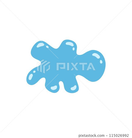 Cartoon blue dripping water drop, splash, spray and tear. Liquid flow, wave, stream and puddle. Nature water motion shape vector. Illustration of rain water drop, liquid splash Cartoon blue dripping water drop, splash, spray and tear. Liquid flow, wave, stream and puddle. Nature water motion shape vector. Illustration of rain water drop, liquid splash 115026992