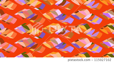 Abstract seamless colorful 3D pattern background. Fashion colored simple shapes graphic pattern. Abstract mosaic artwork. Abstract seamless colorful 3D pattern background. Fashion colored simple shapes graphic pattern. Abstract mosaic artwork. 115027102