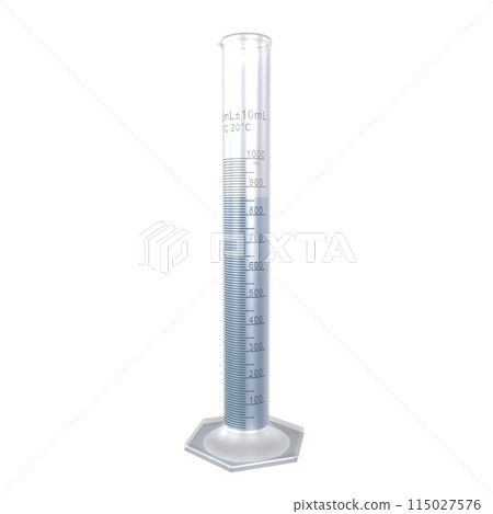 Science Tube Glass isolated on white background 115027576