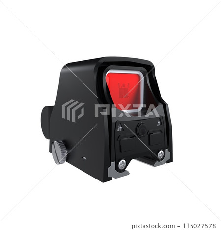 Holographic Laser Sight isolated on white background 115027578
