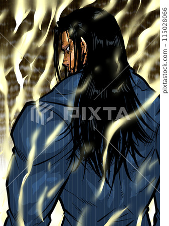 穿西裝的男人背影插畫 穿西裝的男人背影插畫 115028066