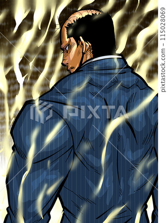 Illustration of a man in a suit Illustration of a man in a suit 115028069