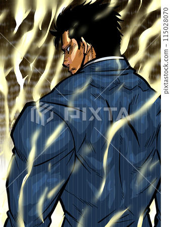 Illustration of a man in a suit Illustration of a man in a suit 115028070