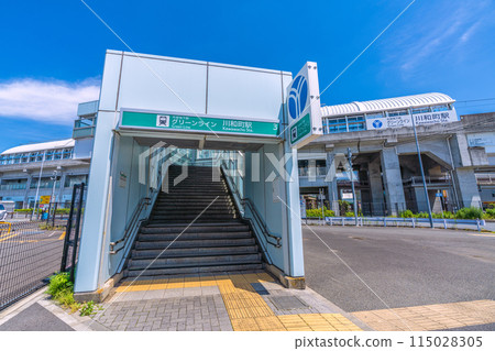 日本橫濱城市景觀 橫濱市營地鐵綠線川及町站等景觀 115028305