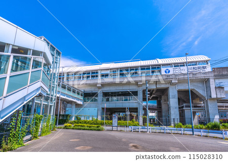 日本橫濱城市景觀 橫濱市營地鐵綠線川及町站等景觀 115028310
