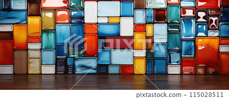 Multicolored ceramic tiles 115028511