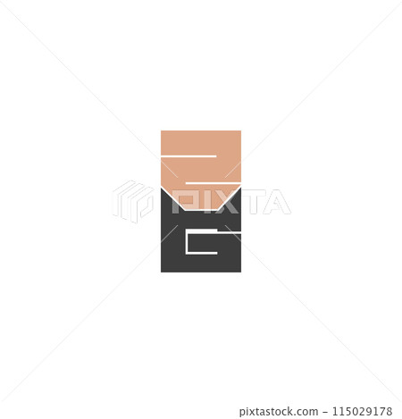 Alphabet letters Initials Monogram logo GZ, ZG 115029178