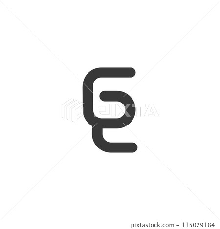 Alphabet letters Initials Monogram logo GZ, ZG 115029184