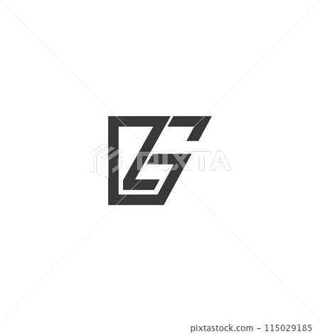 Alphabet letters Initials Monogram logo GZ, ZG 115029185