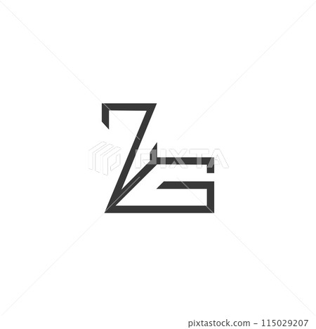Alphabet letters Initials Monogram logo GZ, ZG Alphabet letters Initials Monogram logo GZ, ZG 115029207