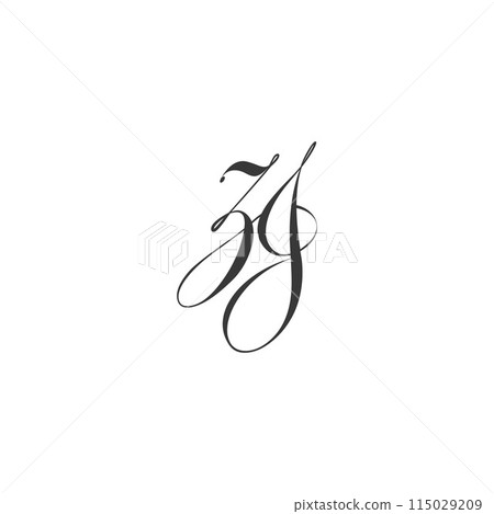 Alphabet letters Initials Monogram logo GZ, ZG Alphabet letters Initials Monogram logo GZ, ZG 115029209