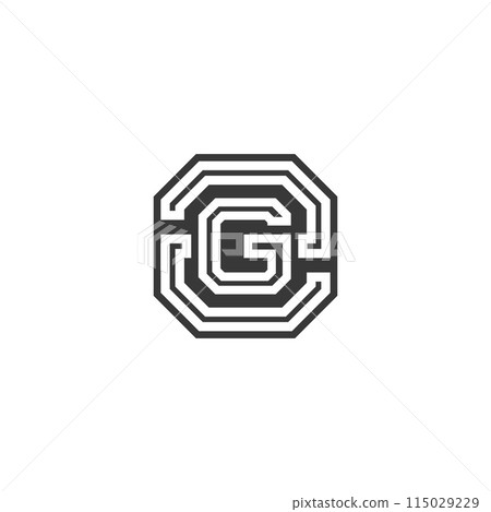 Alphabet letters Initials Monogram logo GZ, ZG Alphabet letters Initials Monogram logo GZ, ZG 115029229