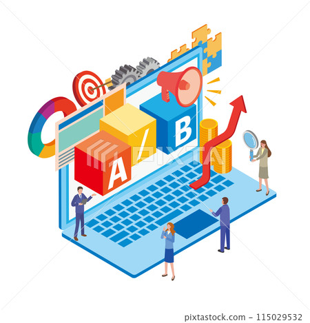 AB testing illustration 115029532