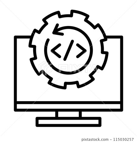 An icon that evokes the idea of legacy systems. An icon that evokes the idea of legacy systems. 115030257