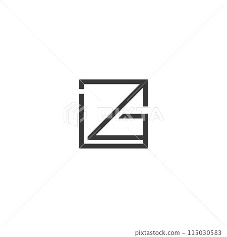 Alphabet letters Initials Monogram logo GZ, ZG Alphabet letters Initials Monogram logo GZ, ZG 115030583