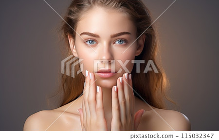 裸露肌膚的美麗人士的皮膚護理 裸露肌膚的美麗人士的皮膚護理 115032347