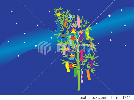 七夕裝飾和銀河系 115033745