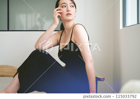 Woman beauty portrait Woman beauty portrait 115033792