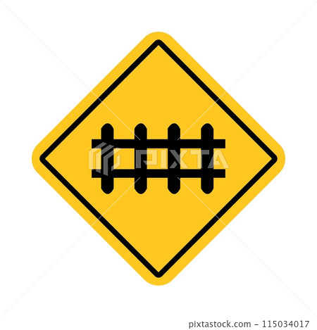 traffic sign, Cautionary secure railroad crossing 115034017