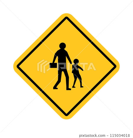 traffic sign, Cautionary Approaching school crossing 115034018