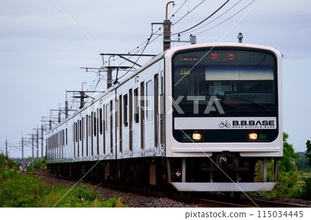 Cycle train B.B.BASE Teganuma on the Narita Line 115034445
