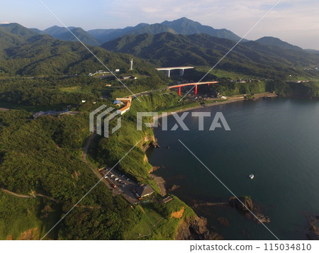 柏崎市米山大橋鳥瞰圖 柏崎市米山大橋鳥瞰圖 115034810