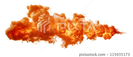 火焰輻射效果，透明背景 115035173