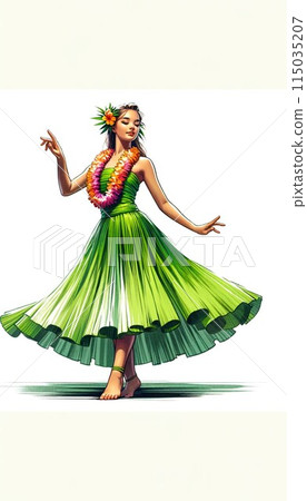 Gorgeous hula dancer Gorgeous hula dancer 115035207