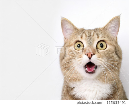 驚訝的貓生成人工智慧 115035491