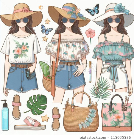 Summer resort fashion 115035586