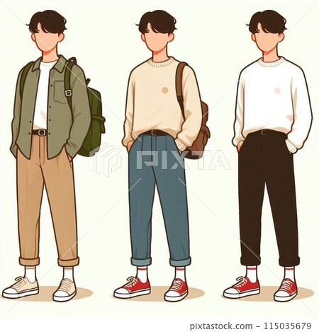 3 款男士休閒裝 3 款男士休閒裝 115035679