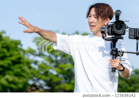 Video cameraman portrait model photography business 115036142