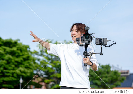 Video cameraman portrait model photography business 115036144