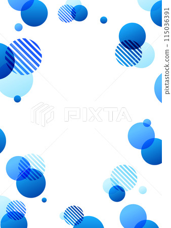 Blue pop polka dot background illustration Blue pop polka dot background illustration 115036391