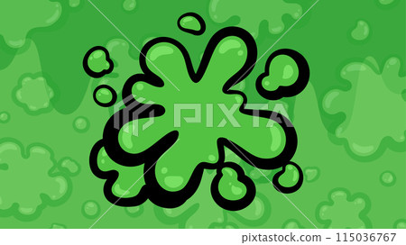 American comic style _ amoeba background illustration _ 16:9 115036767