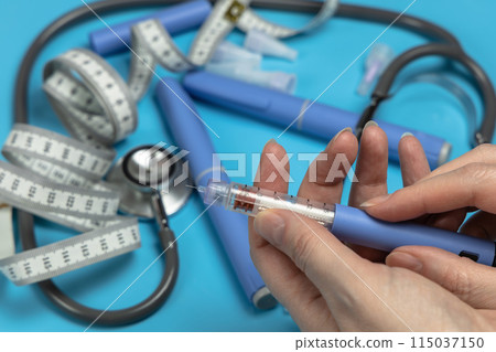 Ozempic Insulin injection pen or insulin cartridge pen for diabetics.  115037150