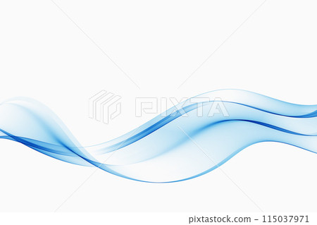 Blue line wavy flow,transparent vector wave. Blue line wavy flow,transparent vector wave. 115037971