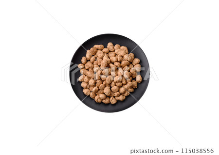 Dry soybean meat pellets, diet food for vegan and vegetarian cuisine 115038556