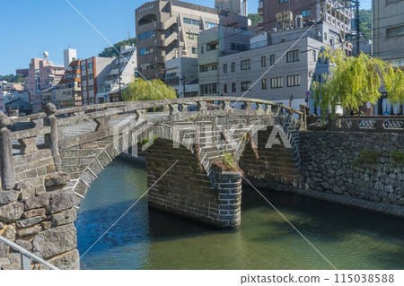 日本長崎眼鏡橋風景 日本長崎眼鏡橋風景 115038588