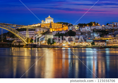 View of Vila Nova de Gaia city, Porto, Portugal 115038706