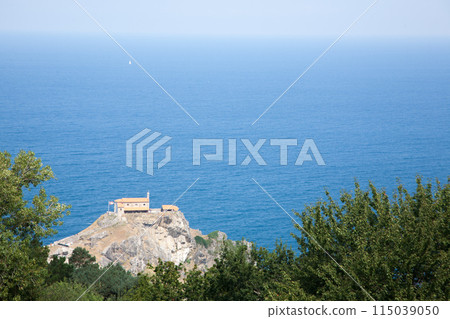 Gaztelugatxe hermitage view, gulf of Biscay, Spain Gaztelugatxe hermitage view, gulf of Biscay, Spain 115039050