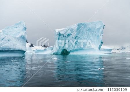 Antarctic landscape near Cuverville Island 115039109