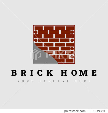 brick home logo vector illustration design 115039391