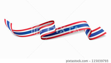 Thai flag wavy abstract background. Vector illustration. Thai flag wavy abstract background. Vector illustration. 115039793