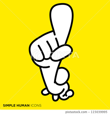 Simple human icon series, people aiming for the top 115039995