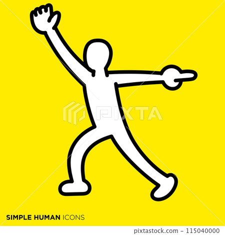 簡單的人類圖標系列，打電話的人 115040000