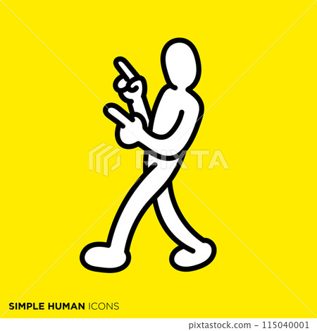 Simple human icon series, people urging confirmation Simple human icon series, people urging confirmation 115040001